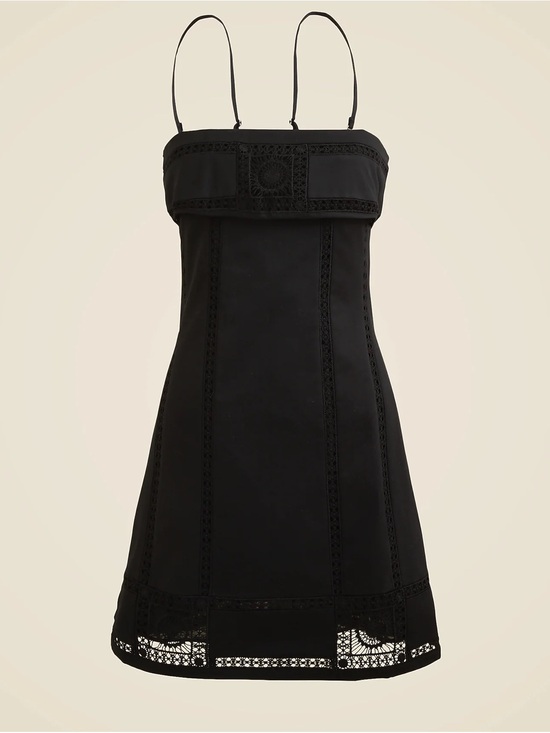 J. Crew Dresses & Skirts - JCrew Crochet-panel mini dress with removable straps